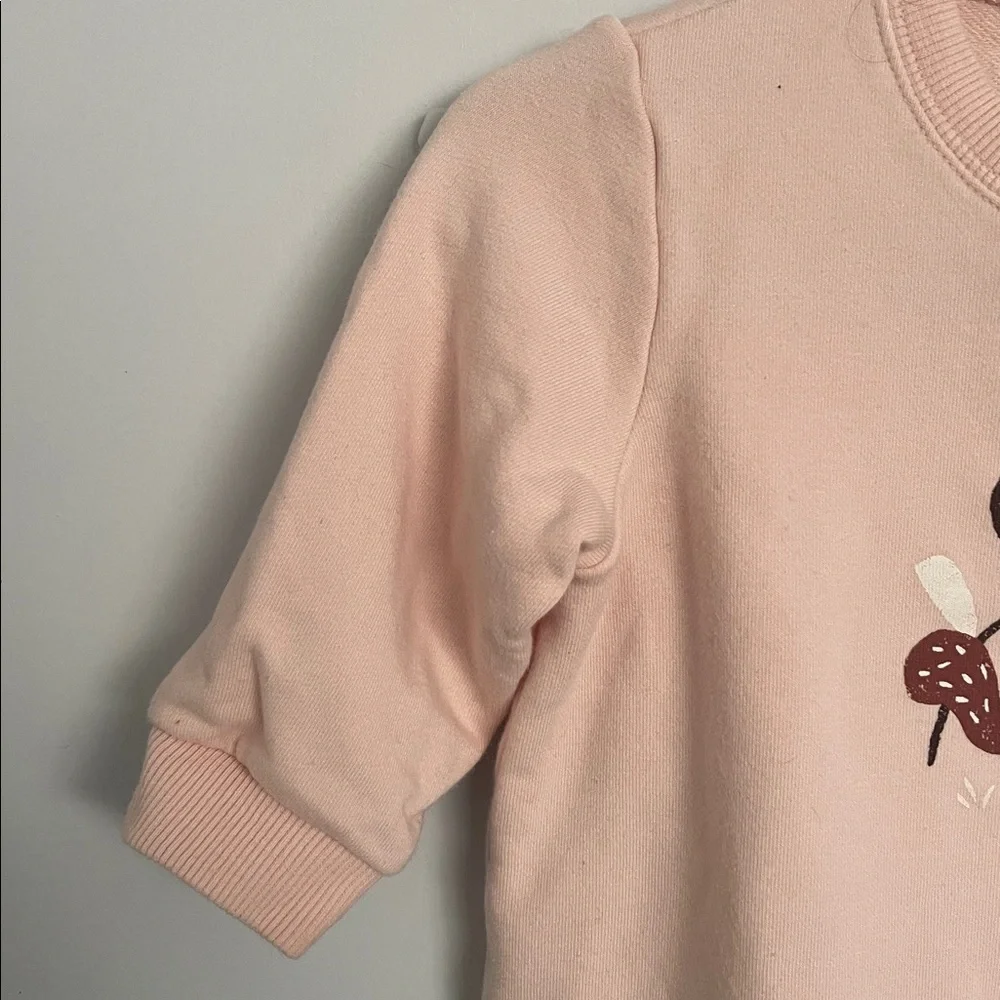 Uniqlo Light Pink Kids Footie with Animal Design
